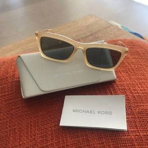 Michael Kors Stowe Sunglasses in Gold